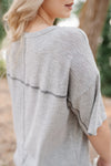 Sandstone Grey Knit Top