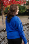 Lady In Royal Blue Top