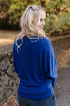 Lady In Royal Blue Top