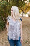 Pretty As A Picture Paisley Sleeveless Top