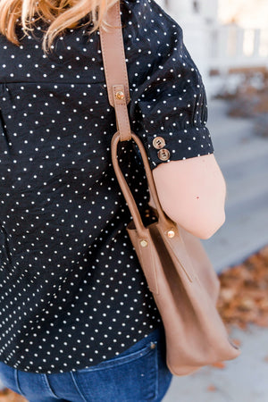 Little Charmer Polkadot Button Blouse