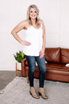 Going The Distance Sleeveless Top In White