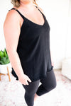 Going The Distance Sleeveless Top In Black