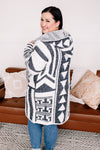 Half Way To Alright Navy & Cream Aztec Cardigan