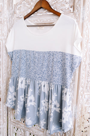 Always Be My Babydoll In Blue Floral