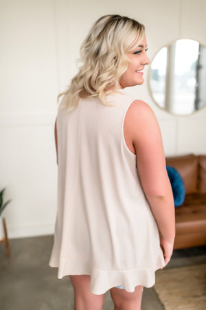 The Good One Sleeveless Top In Oatmeal