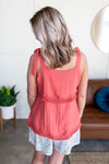 The Show Must Go On Sleeveless Top In Begonia