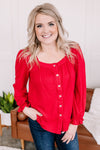 Find Your Way Back Button Down Sweater In Christmas Morning