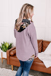 Brush Your Cares Away Button Up Top In Silver Peony