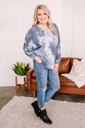 Meet The Crew Dolman Sleeve Tie Dye Top