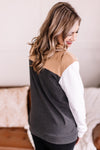 Moment In Time Color Block Pullover