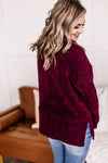 The End Of Your Rope Cowl Neck Top In Mulberry