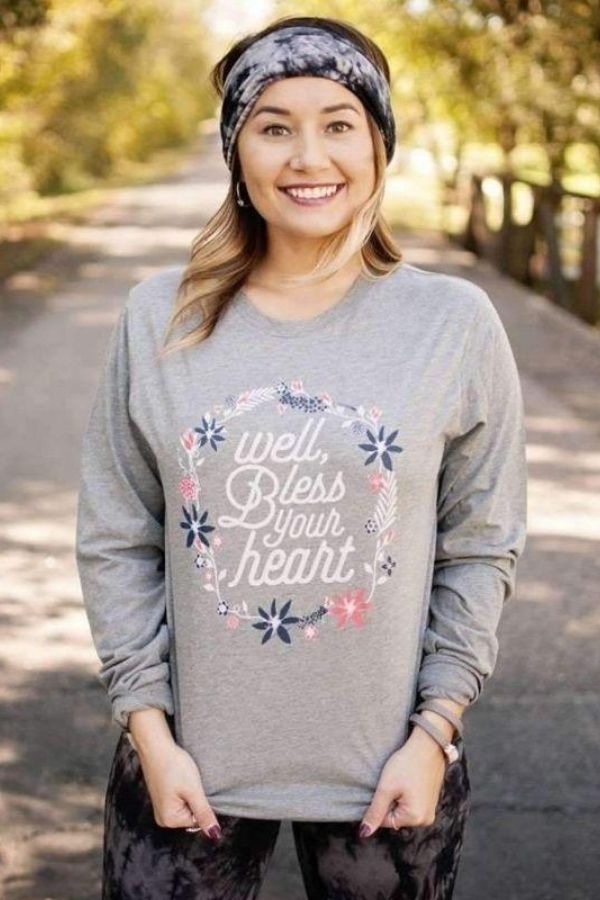 Well Bless Your Heart Long Sleeve Top