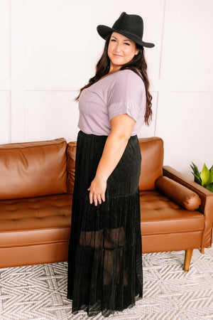 I Put A Spell On You Pleated Maxi Skirt