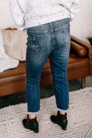 Patch Things Up Destroyed Knee Boyfriend Judy Blue Jean
