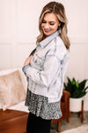 Going Places Pin Striped Denim Jacket