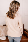 Take A Knit Sweater with Button Detail In Cream