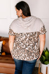 Got The World On A String Leopard Hooded Top