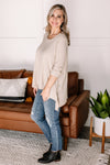 Carry A Tunic In Natural Waffle Knit